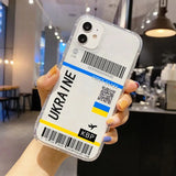 a close up of a person holding a phone case with a barcode on it