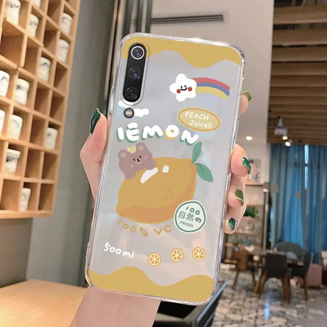 a person holding a phone case with a cartoon character on it