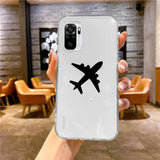 a person holding a phone case with an airplane on it