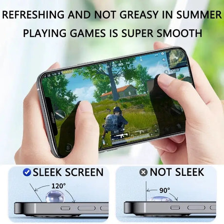 a person holding a phone with a game on it