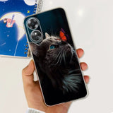 a person holding a phone with a cat on it