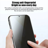a person holding a cell phone with the text strong and fingerprint