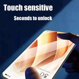 a person holding a phone with the text touch sensitive