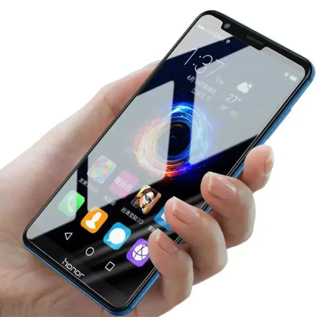 a person holding a smartphone with a screen