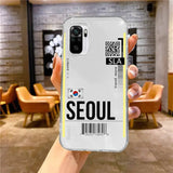 a hand holding a white iphone case with the word soul on it