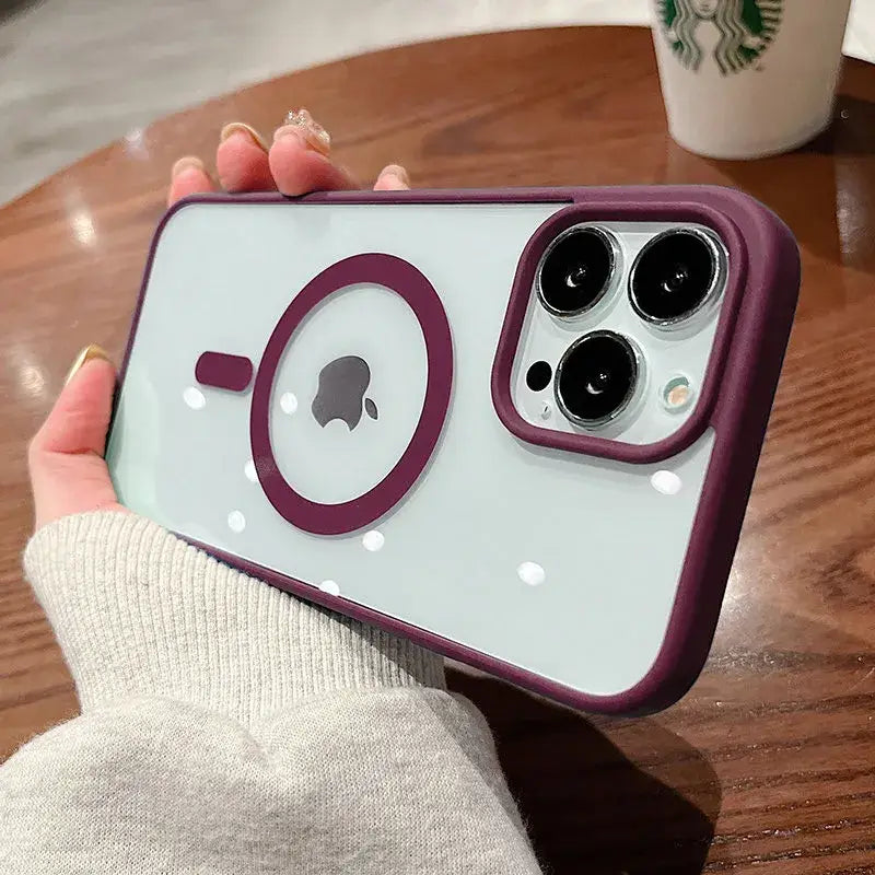 a person holding an iphone case with a camera