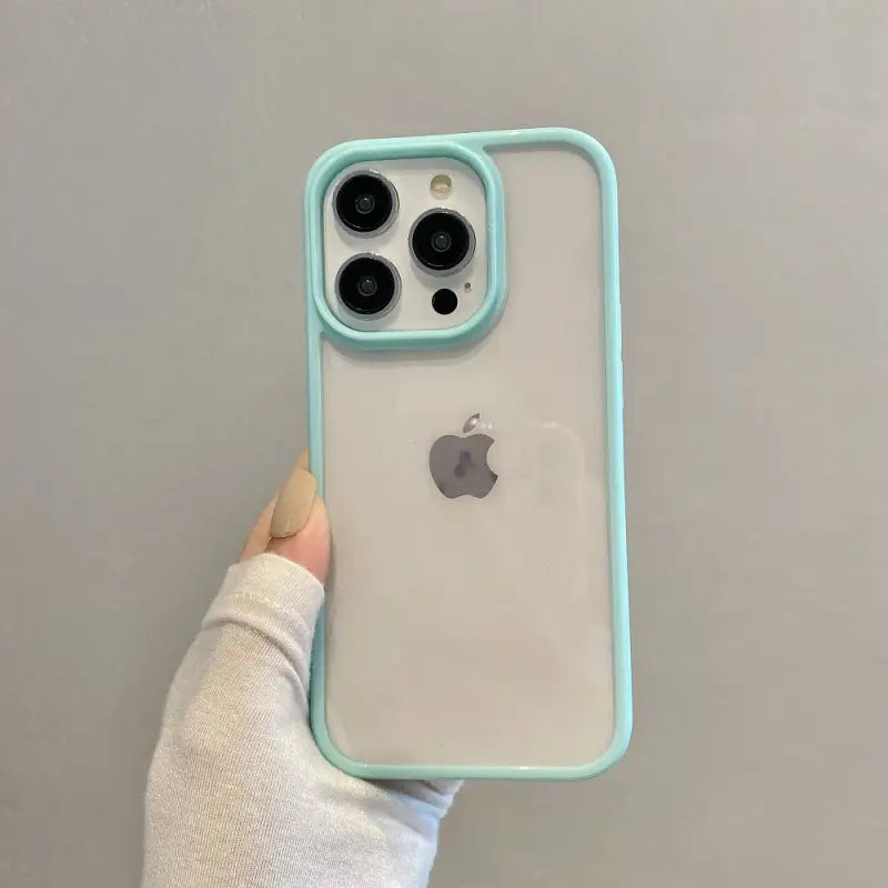 a person holding an iphone case