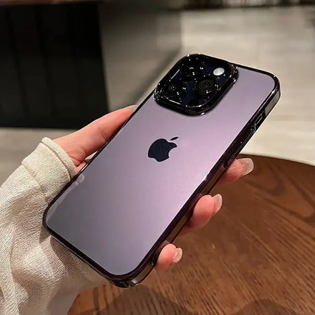 A person holding an iphone in their hand