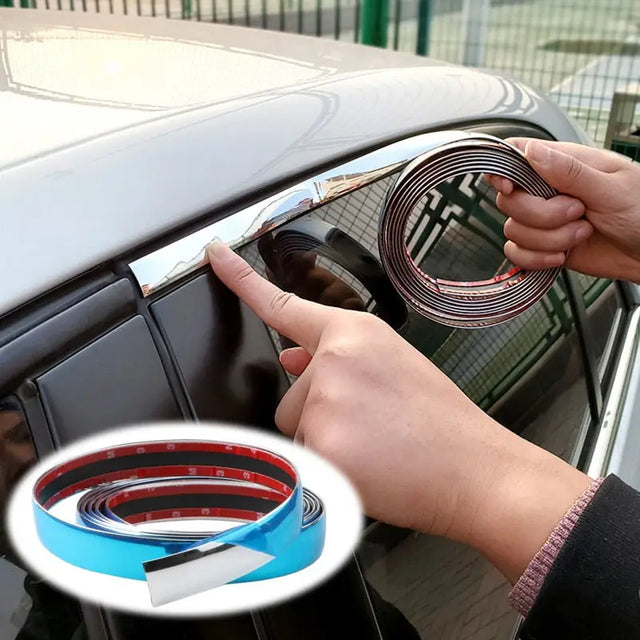 a person is opening the door handle on a car