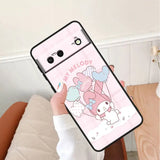 a person holding a phone case with a cartoon character