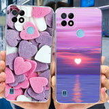 a person holding up a phone case with marshpies