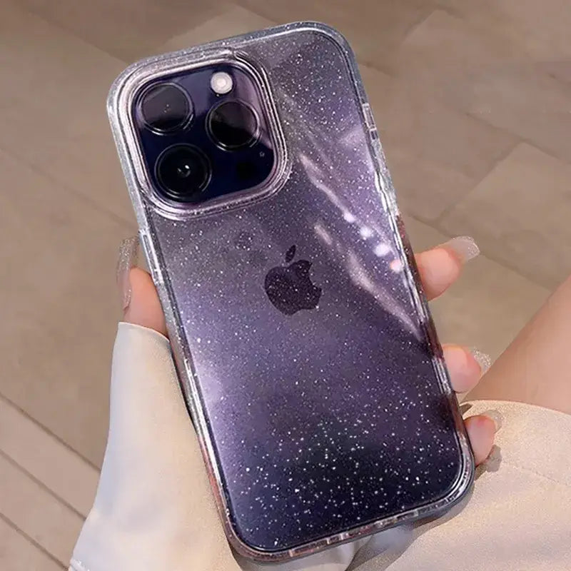 a person holding a phone case with a starr pattern