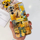 a person holding a phone with a yellow flower