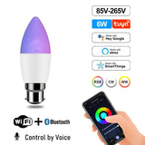 A person holding a smart light bulb