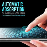 a hand touching a smartphone screen with the text automatic adoption