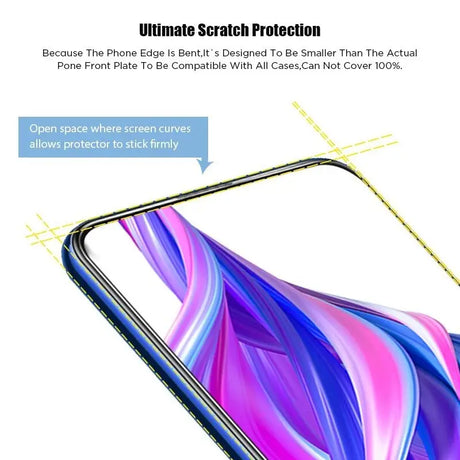 the back of a phone with a blue and pink swirl pattern