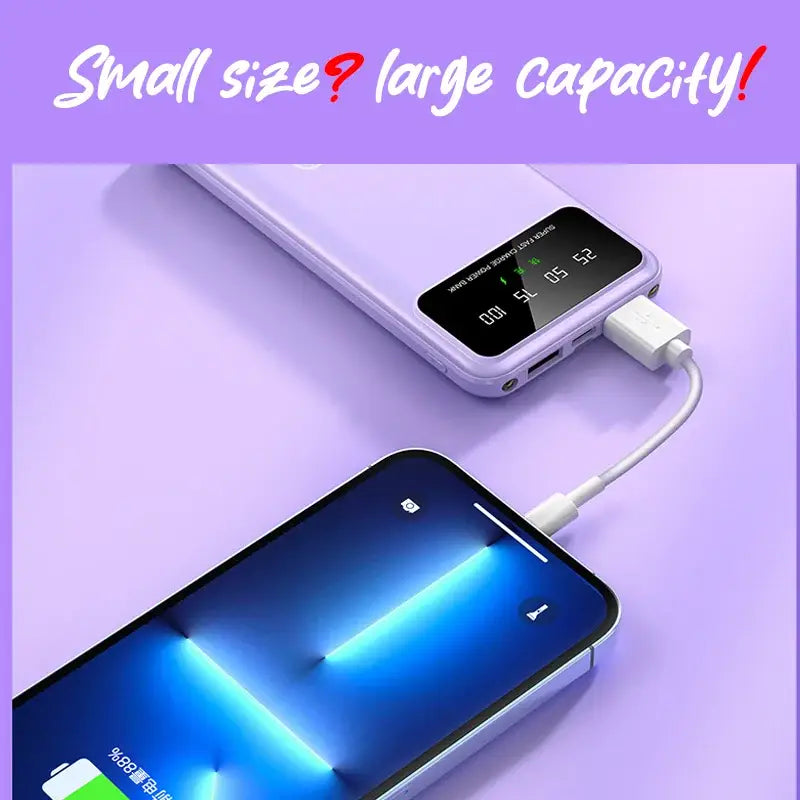 a phone with a charging cable attached to it