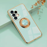 a phone with a camera lens on it