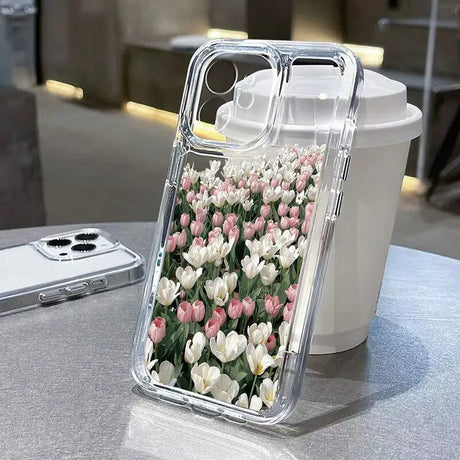 a phone case with flowers on it