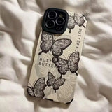 a phone case with a butterfly print on it