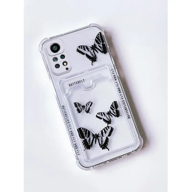 a phone case with a butterfly design on it