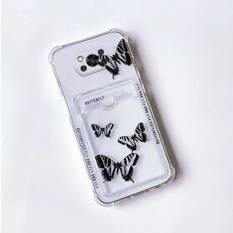 a phone case with a butterfly design on it