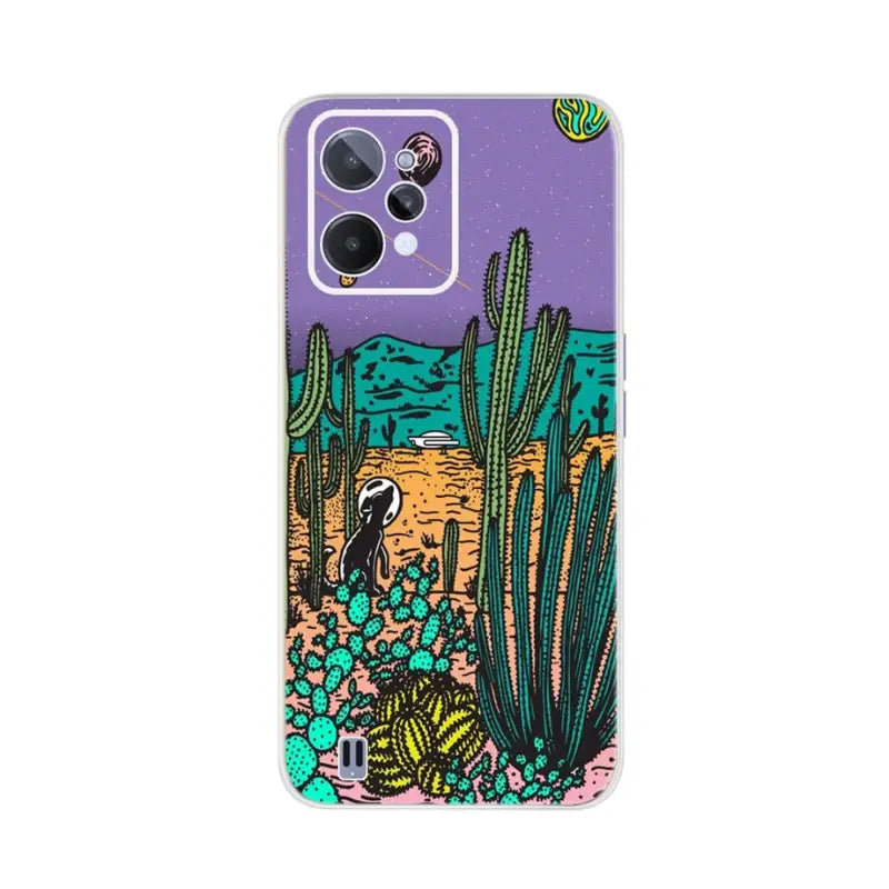 a phone case with a cactus and cacturina