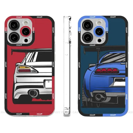 A phone case with a car on it