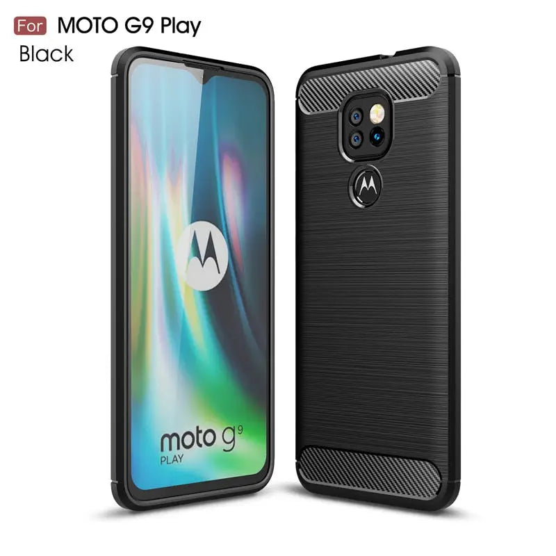 motorola g9 play case carbon fibre black