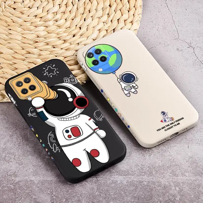 a phone case with a cartoon character on it