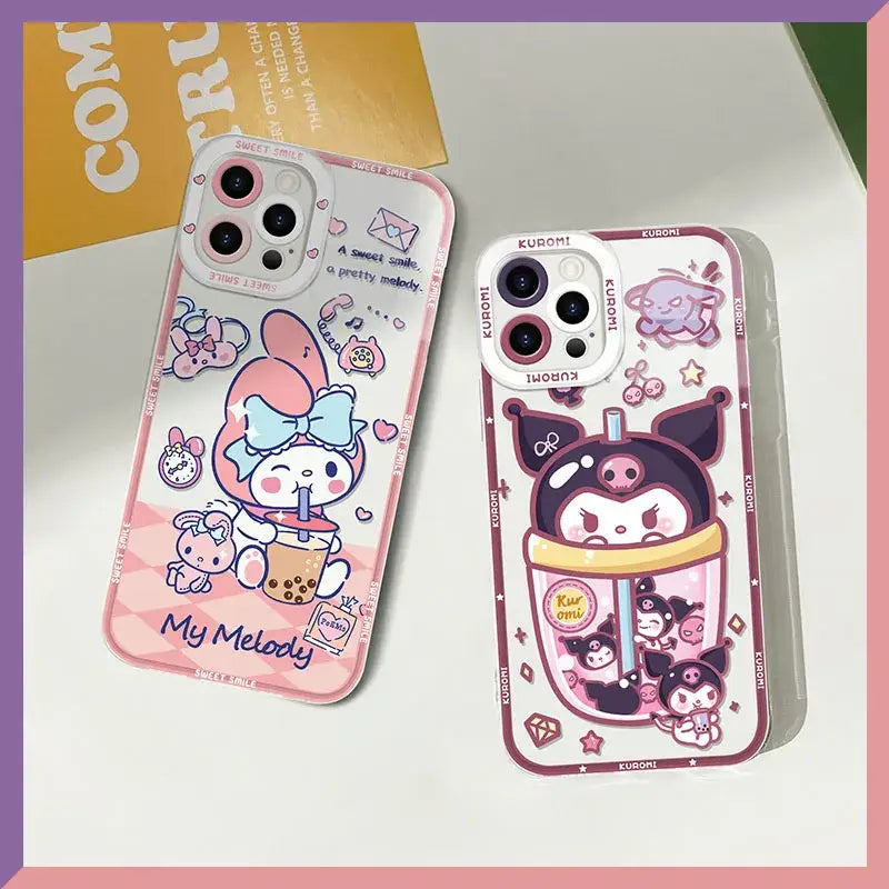 a phone case with a cartoon character on it