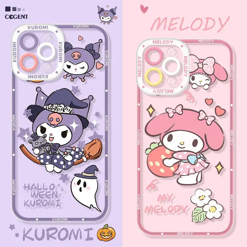 A phone case with a cartoon character design