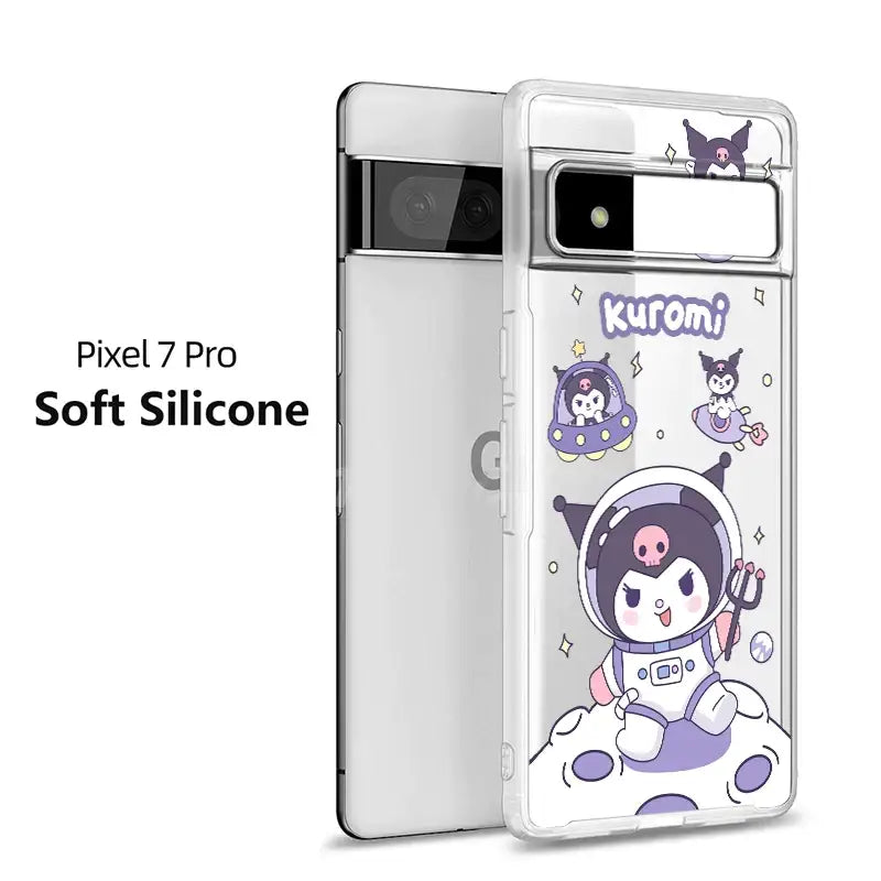 A phone case with a cartoon character on it