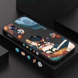 a phone case with a cartoon character design