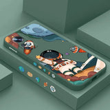 a phone case with a cartoon character on it