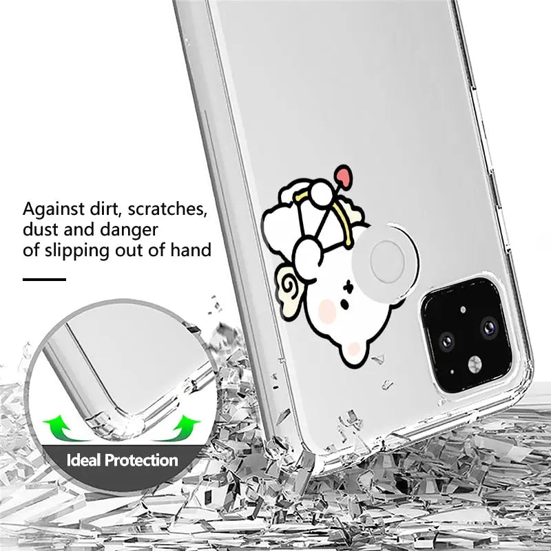 a phone case with a cartoon character on it