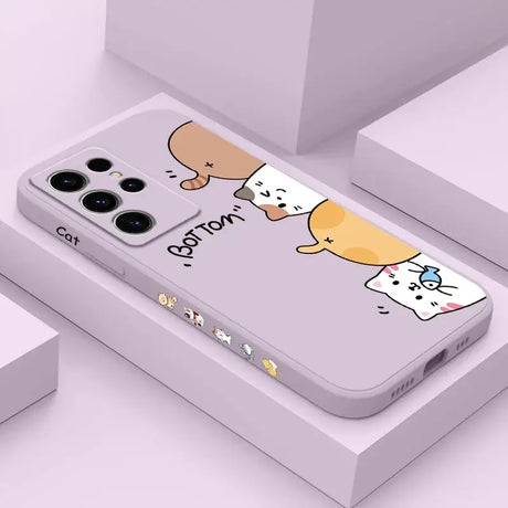 A phone case with a cartoon dog on it