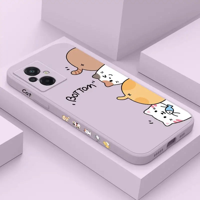 a phone case with a cartoon dog on it
