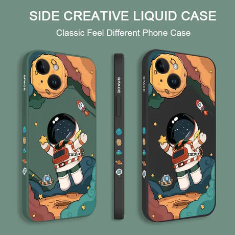 a phone case with a cartoon character on it