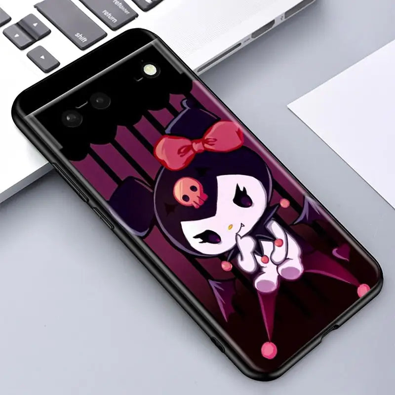 a phone case with a cartoon character
