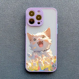 a phone case with a cat on it