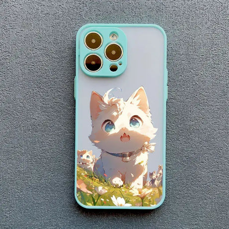 A phone case with a cat on it