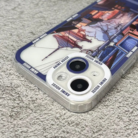 a phone case with a camera lens on it