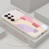 a phone case with a colorful abstract design
