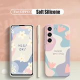 a phone case with a floral pattern and the words keep smiling
