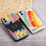 a phone case with a colorful pattern