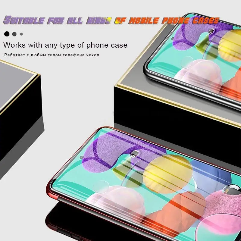 a phone case with a colorful design
