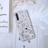 a phone case with a cartoon design on it