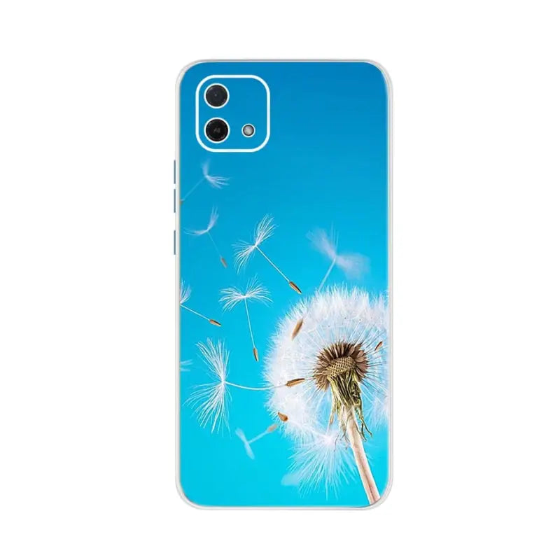 a phone case with a dandel on it