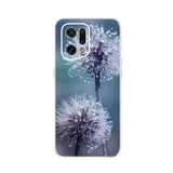 a phone case with a dandela flower